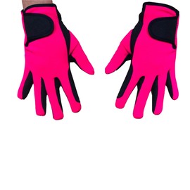 Mustang Eq Youth Equestrian Gloves for Girls & Boys Children Gloves All Weather Outdoor Sports Gloves Horse Riding (8-10 Years, Pink)