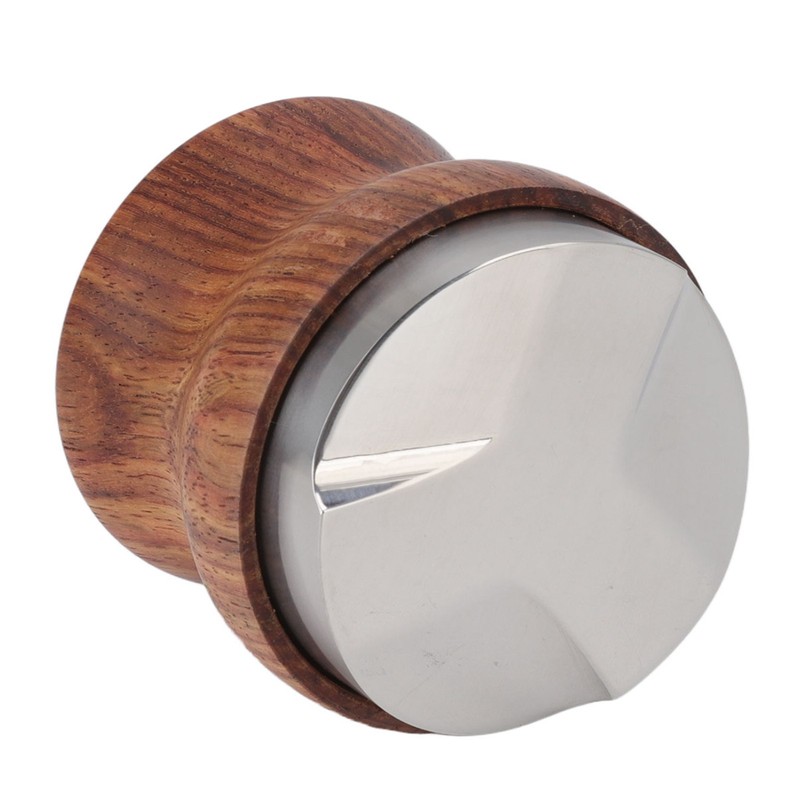 Coffee Distributor Stainless Steel Rosewood Coffee Tamper Leveler for Coffee