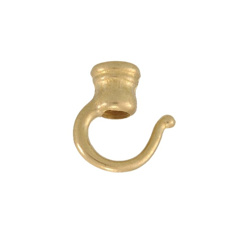 B&P Lamp® 1 3/8" Cast Brass Hook, Unfinished