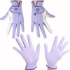 Baestappy Ladies Women's Golf Gloves Both Hands,Non-Slip Wet Hot Cool