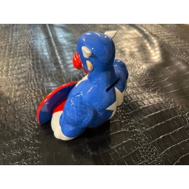 Stars Jars NRFB 1998 CAPTAIN AMERICA - STAR JARS CERAMIC BANK - RETIRED (S9)