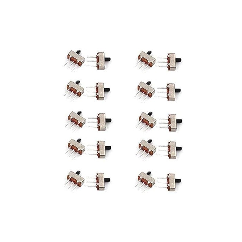HiLetgo 20PCS SS-12D00 (1P2T) Toggle Switch Vertical Slide Switch