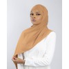 HE700 Women's Luxury Medine Silk Pull-On Hijab with Knot Hat,