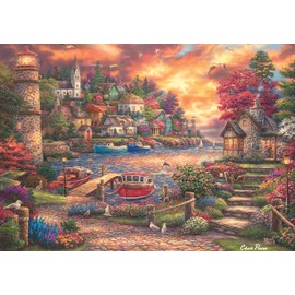 Buffalo Games - Gold - Chuck Pinson - This Side of The Sea - 500 Piece Jigsaw Puzzle for Adults - Challenging Puzzle Perfect for Game Nights