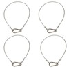 Safety Cable Lock, Stainless Steel Cable with Loops Heavy Duty
