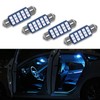 Lecctso 4Pcs 578 LED Extremely Bright Bulbs, 1.59" 6500K 2835