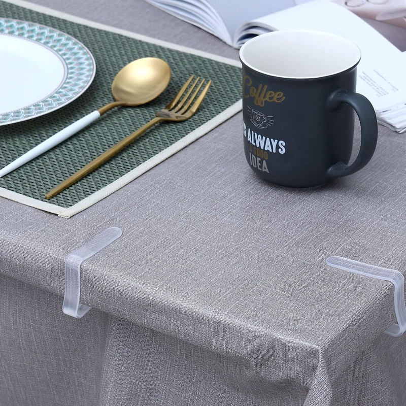 YEVON Table Cloth Clips for Outside Table – 12PCS Transparent