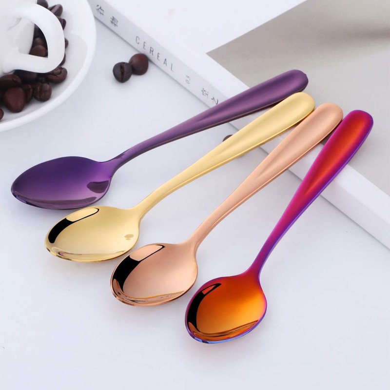 Bisda Tea Spoon, Coffee Spoon, Dessert Spoons, 8 Colors, Set