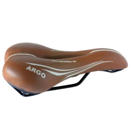 Original Montegrappa Prostate Hole Saddle Ideal for Mountain Bikes in Faux Leather MOD Argo 1370 (Colour: Honey)