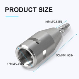 GSTP Fuel Filter Return Line Repair Quick Connector Compatible with Ford 6.7L F250 F350 F450 F550 2017-2024 Turbo Diesel Aluminum (Silver)