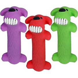 HDP Mini Loofa Latex Dog Toy Color: Mini Loofa Size:Pack of 3