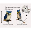 HUIMIEJU Colored Glass Owl Night Light, Children's Room Animal Night