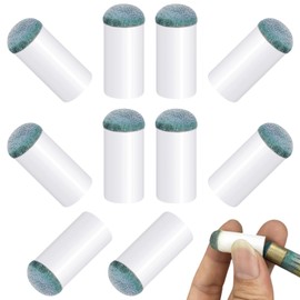 RLMVGBX Pool Cue Tips, 10PCS Snooker Cue Tip, 12mm Pool Cue Tips Replacement Kit, Slip on Pool Cue Tips, Required Pool Stick Tips, Slip-On Pool Cue Tips Replacement Kit for Snooker and Pool Cues