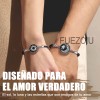 Fuezoiu 2pc Pulseras Para Parejas De Sol Y Luna Brilla