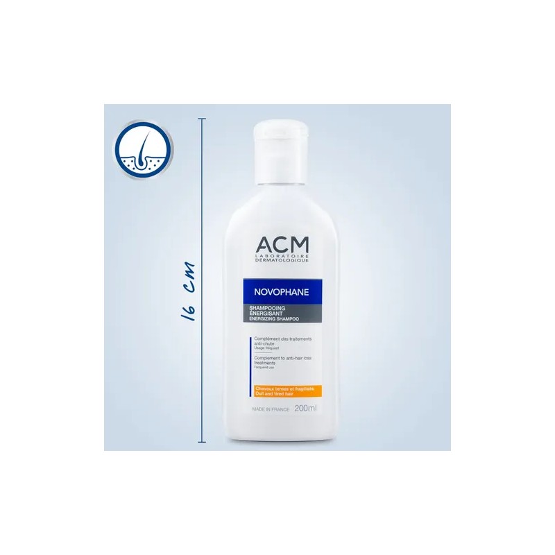 Shampoo Energizante Acm Novophone Fortalece Cabello 200ml