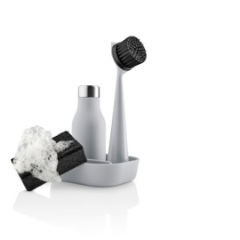 EVA SOLO | Dishwashing Set | Soap Dish, Liquid Soap Dispenser, Brush & Sponge | Washing Accessories | Danish Design & Functionality