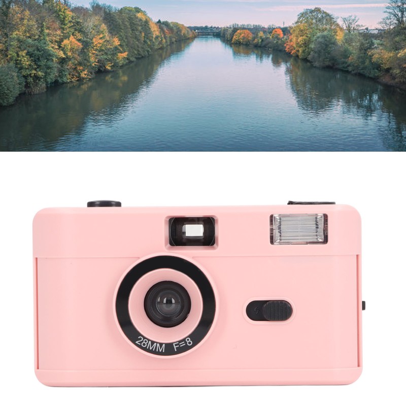 35MM Film Camera Reusable Lightweight Vintage Camera Built in Flash