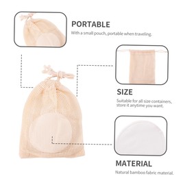 Baluue 12pcs Reusable Makeup Remover Pads Set Washable Face Pads Portable Storage Bag for Gentle Skin Cleansing and Makeup Removal