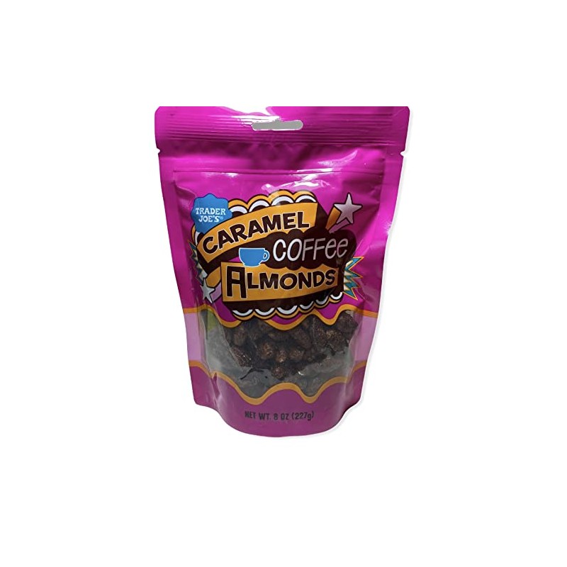 Trader Joe's Caramel Coffee Almonds (Pack of 3)