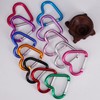 Lightweight Heart Shaped Keychain Clips Heavy Duty Carabiner Aluminum Alloy