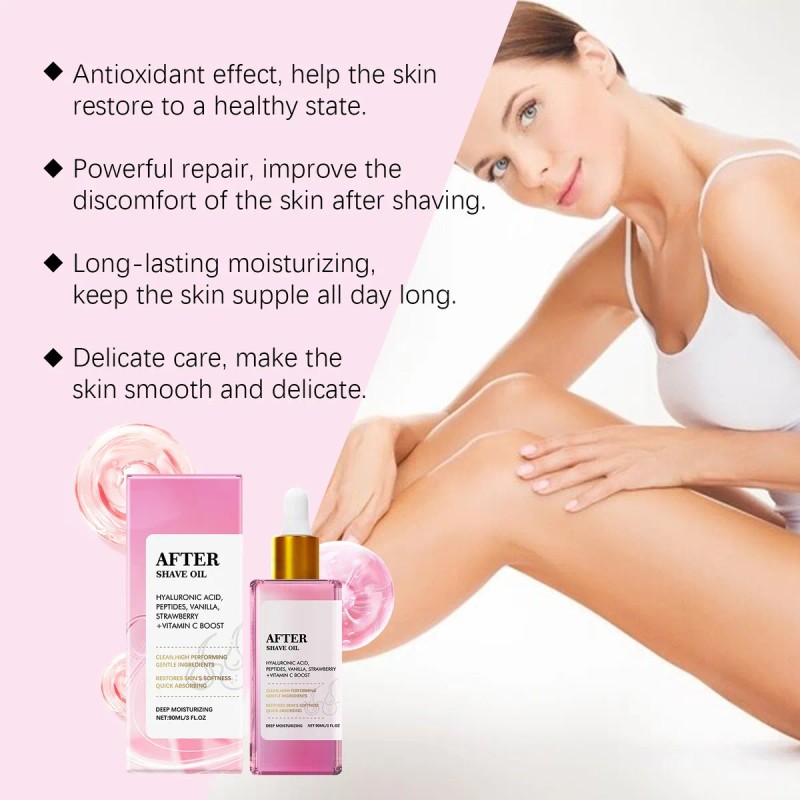 2pcs Aceite Para Después Del Afeitado Con Vainilla Y Fresa