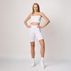 Merry Style MS10-200 Women's Cotton Short Leggings - White, size: