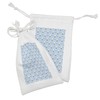 Lunarable Party Fabric Pouch Set of 2, Its Twins Lettering