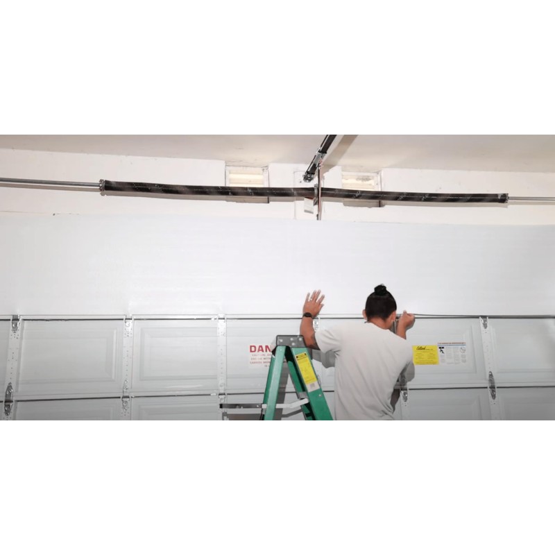 COLL7AWS Reflective R8 Black Poly-Foam Garage Door Insulation KIT 1