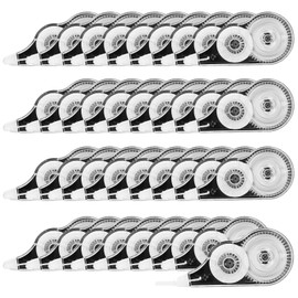 Yoosso 36 Stück Korrekturroller Set, 12m x 5 mm Korrekturbänder Mini Korrekturmaus mit Schutzkappe Korrekturband Roller für Kinder Schüler Büro Zuhause Schule(Schwarz)