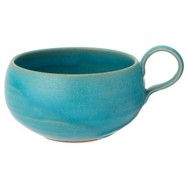 Rikizo R-886458 Soup Cup, Blue, Turkey, Diameter 5.9 x Depth 4.7 x Height 2.8 inches (15 x 12 x 7.2 cm), 13.8 fl oz (390 ml), Made in Japan