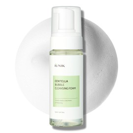 iUNIK Centella Espuma de limpieza de burbujas, 150 ml. oz. Con MAKEP:REM Safe me. Crema de hidratación para alivio de la humedad