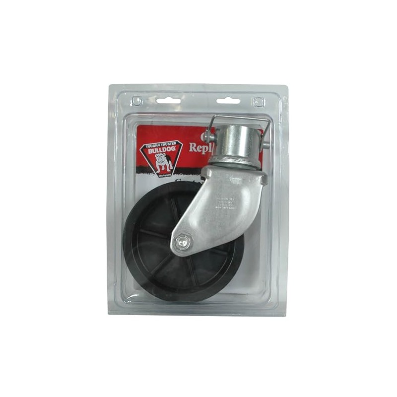 Bulldog 500245 Trailer Jack Accessory, Tongue Jack Caster w/6 Inch