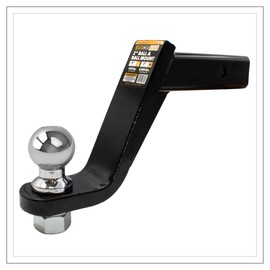 GusHill USA GH45064 Trailer Hitch Mount with 2-Inch Ball & Pin, Fits 2-Inch Receiver, 6,000 lbs Tow Rating (6-Inch Drop)
