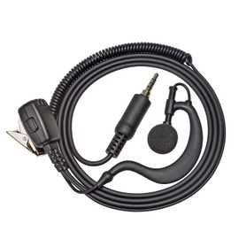 YNIBST Income Earphones with Mic 1 Pin 4 Pole Waterproof Plug Ear Plug Open Air for IC-4310 DJ-P221M for ICOM, Alinco, Yaes, Motorola