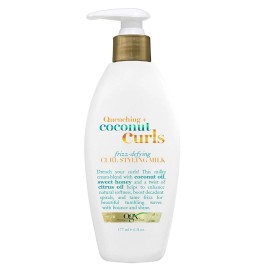 OGX Quenching + Coconut Curls Frizz-Defying Styling Milk, Nourishing, 6 Fl Oz