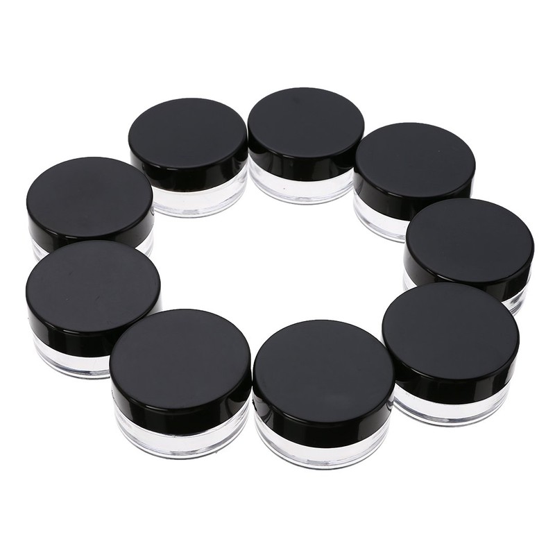 50 Pcs Cosmetic Jars Empty Plastic 5 Gram Makeup Containers