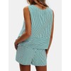 EXLURA Women's Summer 2 Piece Outfits Sleeveless Tank Top Matching