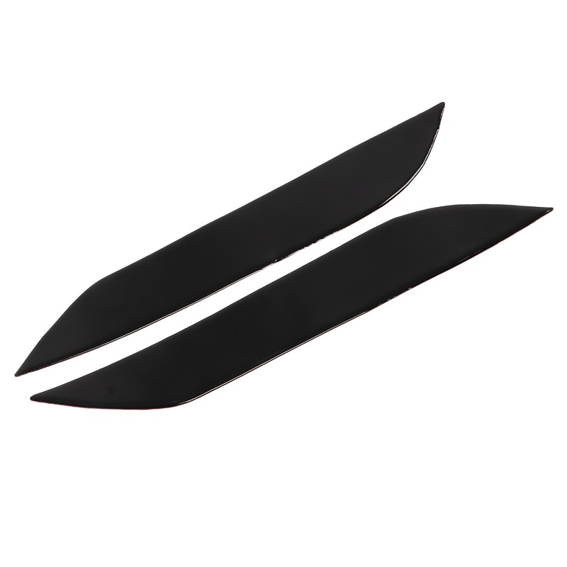2pcs Headlight Eyebrow Eyelids Trim Decoration Car Light Eyebrow Replacement