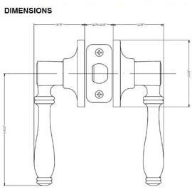 Designers Impressions Villa Design Oil Rubbed Bronze Passage Door Lever (Hall & Closet)