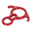 Descender Gear Aluminium Alloy 40KN Pulling Force Ox Horn Shaped