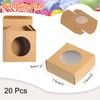 sourcing map 20Pcs Kraft Soap Boxes for Homemade Soap, 3"