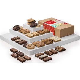 Fairytale Brownies Congratulations Ultimate Bar, Sprite & Cookie Comb Individually Wrapped Gourmet Chocolate Food Gift Basket - 3 Inch x 1.5 Inch Snack-Size Brownies Plus Blondie Bars and Cookies - 36 Pieces - Item LG366