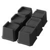 Lutown-Teen 6 Pack Bed Risers 3 Inch Heavy Duty Oversized