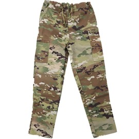 Tactical Surgical Scrub Pants, GI Mil-Spec Nylon/Cotton Ripstop, Cargo Pockets, Elastic Waist Drawstring Ties Made in USA (US, Alpha, X-Small, Regular, Regular, OCP Scorpion)