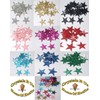 48 x Iron-On Glitter Stars, 25 mm