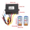 Electric Winch Wireless Remote Control System Switch 120W 12‑24V Replacement