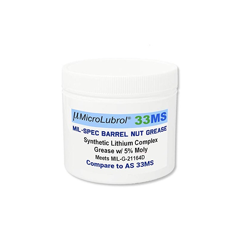 MicroLubrol 33MS MIL-SPEC Barrel Nut Lithium Moly Synthetic Grease 2