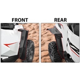 SAUTVS Front & Rear Fender Flares and XXL Mud Flaps Kit for Polaris RZR 900 14-23, Extended Mud Flaps and Fender Flares for Polaris RZR 900 Trail/RZR Trail S 900 1000 2014-2023 Accessories (8PCS)
