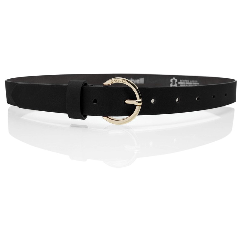 Cartvelli Women's Leather Belt 2.5 cm Narrow with Gift Box