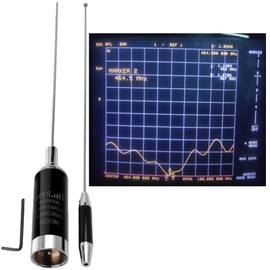 HYS NMO GMRS Antenna, Pretuned Low-Profile UHF Band NMO, 5.5dBi, 35inchs Whip Antenna, 462MHz- 467 MHz Mobile Radio NMO Antenna for GMRS Midland Motorola Mobile FM Transceiver Portable Radio